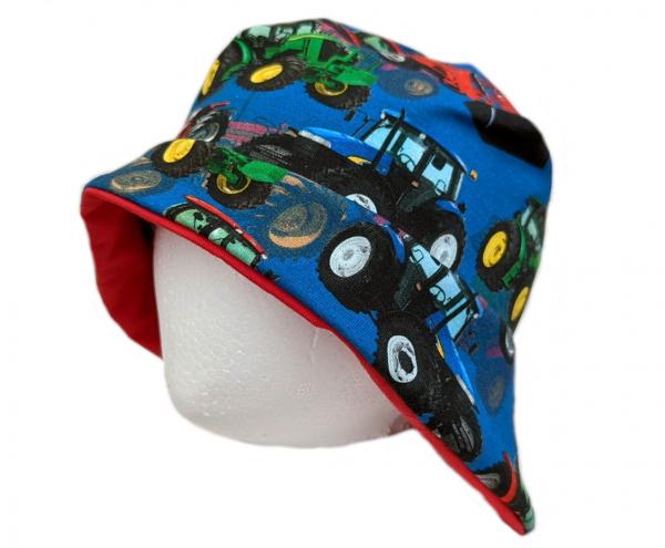 Sonnenhut Traktor in Blau Gr. S