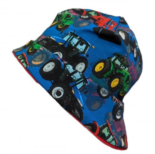 Sonnenhut Traktor in Blau Gr. S