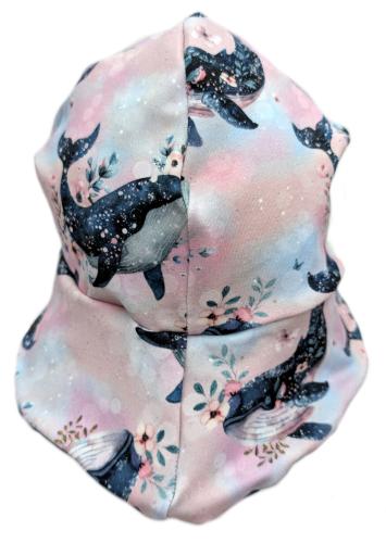 Sonnenmütze S–XL mit Wale Motiv