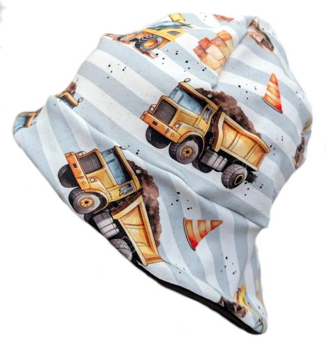 Sonnenmütze S–XL Baustellen Motiv