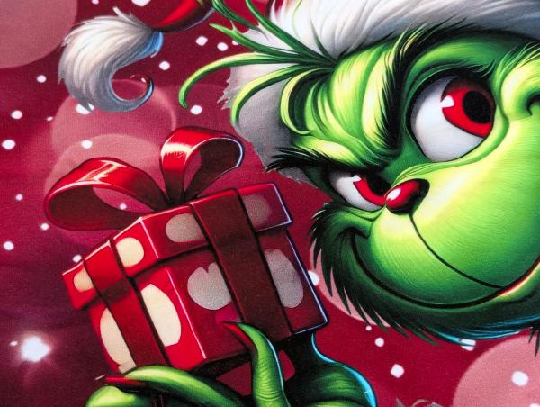 Eigenproduktion French Terry Panel Crinchy Weihnachten 70 x 165 cm -N-