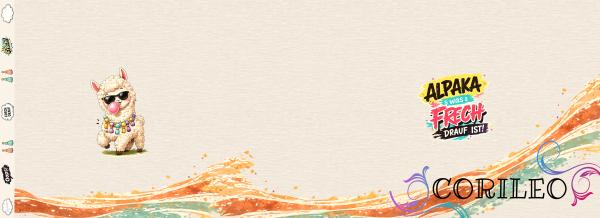 Digitales Stoffdesign Freches Alpaka Bubble Blase + PNG - Kopie