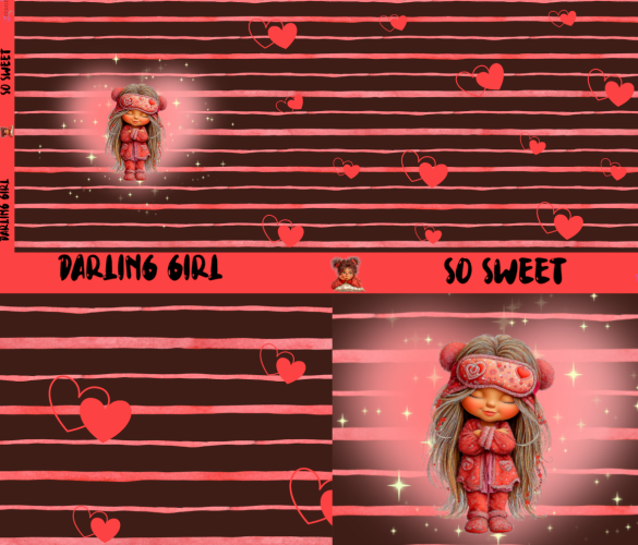 Digitales Stoffdesign Darling Girl