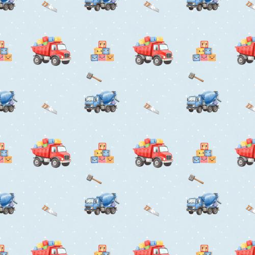 VB - Eigenproduktion Baustelle Babyblau