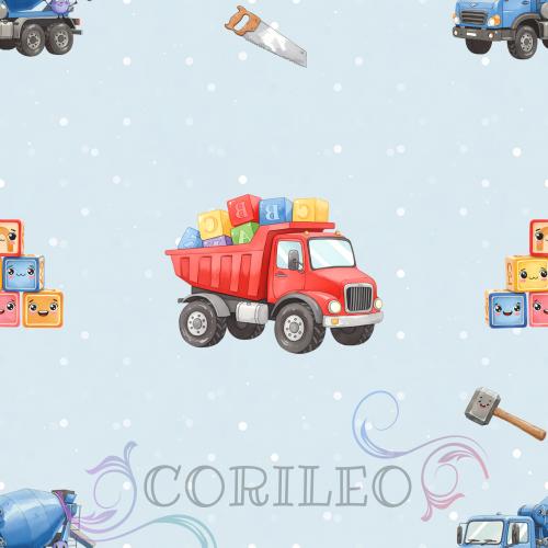 VB - Eigenproduktion Baustelle Babyblau