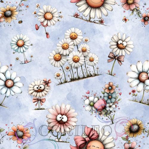 VB -  Gänseblümchen Stoff – Eigenproduktion | Jersey & French Terry - Kopie - Kopie