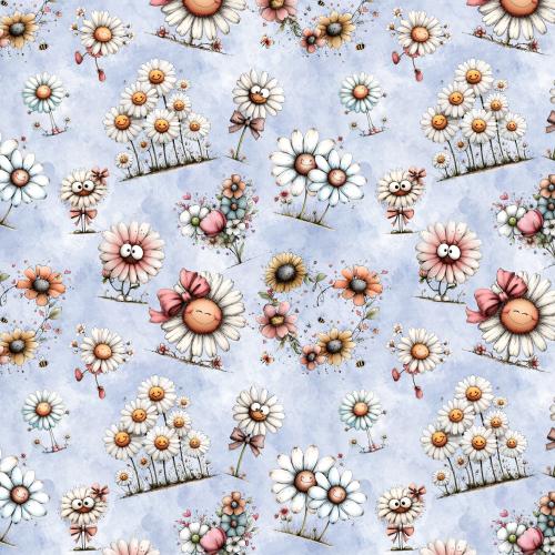 VB -  Gänseblümchen Stoff – Eigenproduktion | Jersey & French Terry - Kopie - Kopie