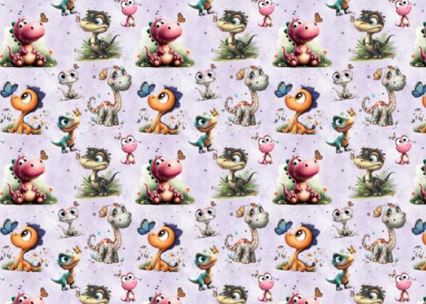 VB -  Butterfly Dinos – Eigenproduktion | Baumwolljersey