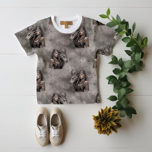 VB - Eigenproduktion Dragon Woman auf Braun/Grau