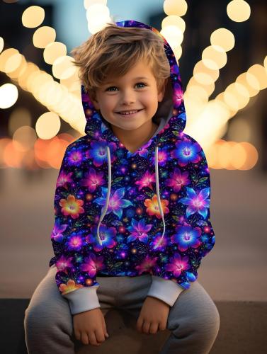 VB - Fluoreszierende Blüten Stoff – Eigenproduktion | Jersey & French Terry