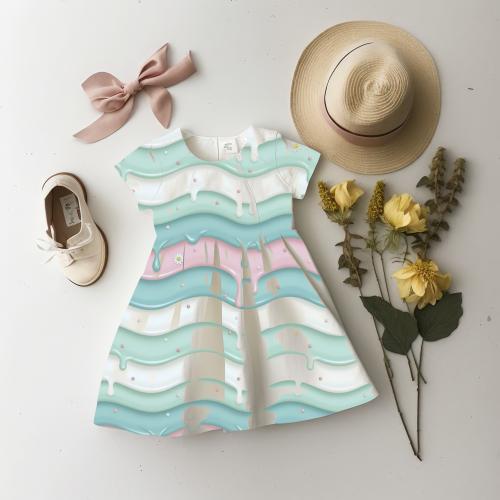 VB - Cremige Wellen Stoff – Eigenproduktion | Jersey & French Terry