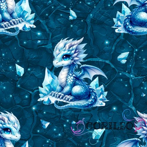 VB - Eigenproduktion Kleiner Blauer Diamanten Drache
