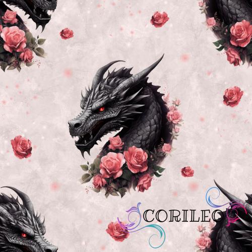 VB - BIO Eigenproduktion Dragon Roses auf Altrosa Hell