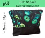 Panel Nähset Kosmetiktasche - Green Fly -