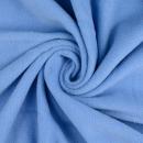 Fleece Stoff Uni Jeansblau